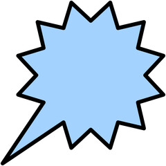 Speech balloons icon, filled style vector illustration