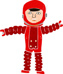 cartoon astronaut © lineartestpilot