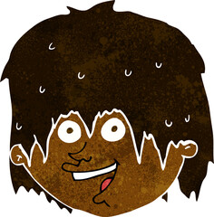cartoon happy man