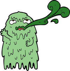 Obraz premium gross cartoon ghost