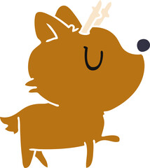 cartoon of  kawaii cute deer