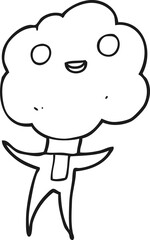 cute cloud head creature