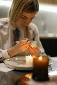 Easter egg. Spring season. Cultural heritage. Ukrainian tradition