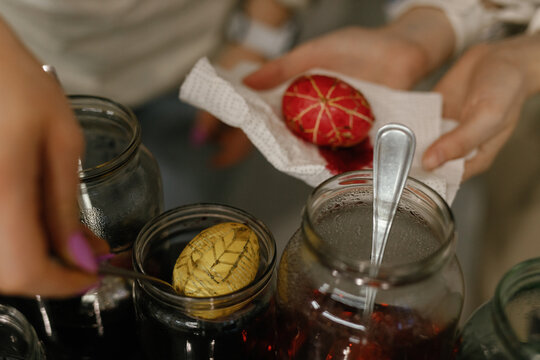 Folk artistry. Slavic tradition. Decorative crafts. Easter egg