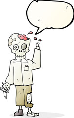speech bubble cartoon zombie