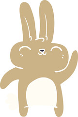 cartoon doodle happy bunny