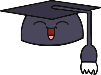 cute cartoon graduation hat