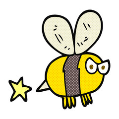 cartoon angry bee