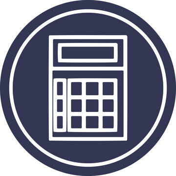 recommend clip art: math calculator circular icon
