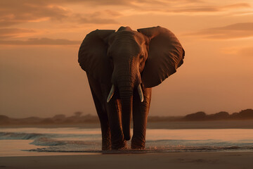 Fototapeta na wymiar Elefant