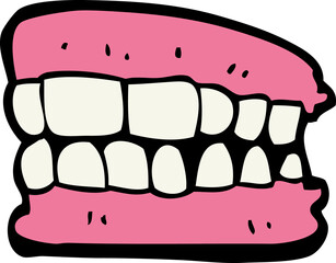 cartoon false teeth