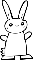 cute cartoon rabbit