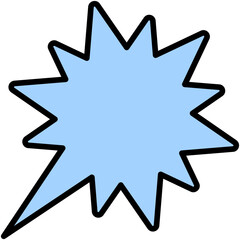 Speech balloons icon, filled style vector illustration