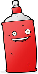 cartoon spray can