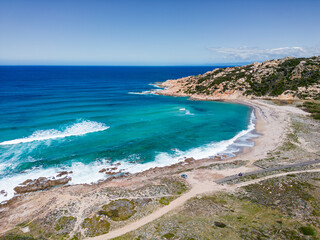 Fototapeta premium Monti Russo beach in Aglientu, Sardegna, Italy 