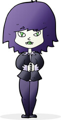 cartoon vampire woman