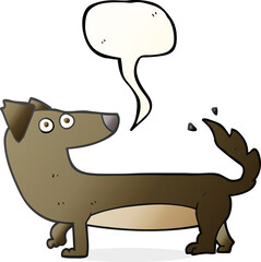 speech bubble cartoon dog