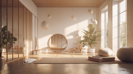 Yoga Place with Serene and Calm Ambient for Practice