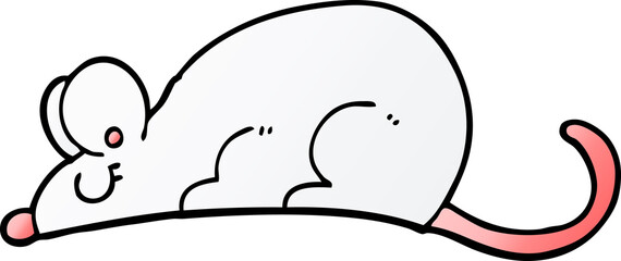 vector gradient illustration cartoon rat
