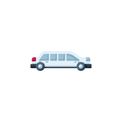limousine vector icon. transportation and vehicle icon flat style. perfect use for icon, logo, illustration, website, and more. icon design color style