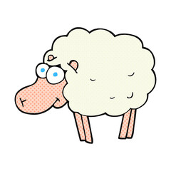 funny cartoon sheep