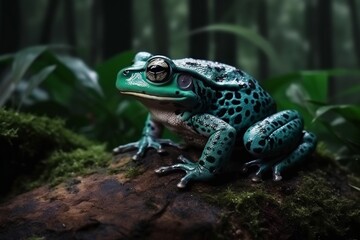 Obraz premium illustration, exotic frog, ai generative