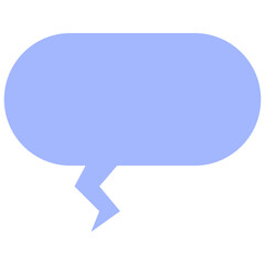 Speech balloons icon, flat style vector illustration