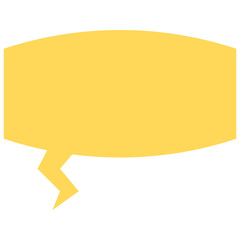 Speech balloons icon, flat style vector illustration