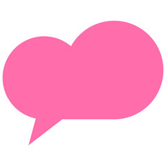 Speech balloons icon, flat style vector illustration