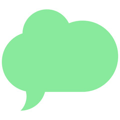 Speech balloons icon, flat style vector illustration