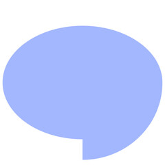 Speech balloons icon, flat style vector illustration