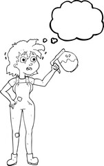 too much coffee thought bubble cartoon