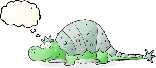 thought bubble cartoon dinosaur