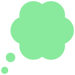 Speech balloons icon, flat style vector illustration