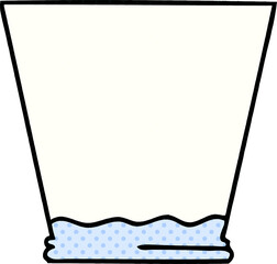 quirky comic book style cartoon drinks tumbler