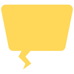 Speech balloons icon, flat style vector illustration