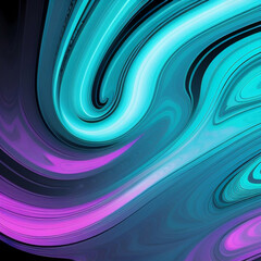 abstract web banner design,waves,Nacreous and Turquoise colors gradient with texture effect.Generative AI.