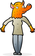 cartoon fox woman