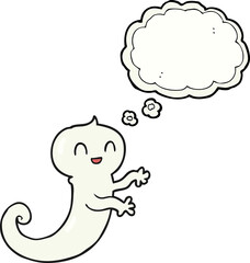 thought bubble cartoon ghost