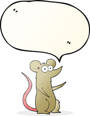 speech bubble cartoon mouse in love