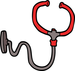 cartoon doodle stethoscope