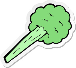 sticker of a cartoon gas blast