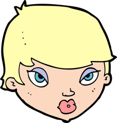 cartoon unimpressed woman