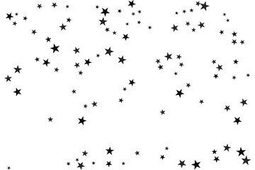 Star confetti. Abstract casual confetti background. Bright design pattern.