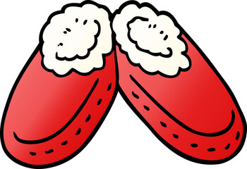 cartoon doodle comfy slippers