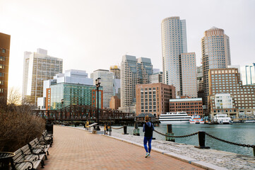 Skyline of the Boston Seaport District