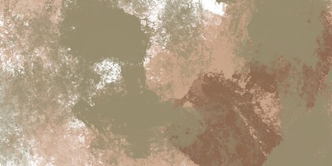 Abstract brown, biege and green background. Tiles, marble, stone floor for interior. Chaos of stains and scuffs. Fashion camouflage. Background design for screensaver, wallpaper, cover, banner.