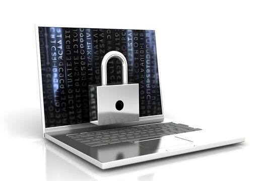 Wallpaper Illustration, icon of data protection, privacy and security of data. Concept of LGPD, GDPR, personal data privacy, information security, cyber security. Generative AI.