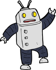 cartoon robot
