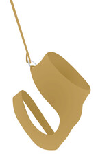 Dog textile lead canine. vector